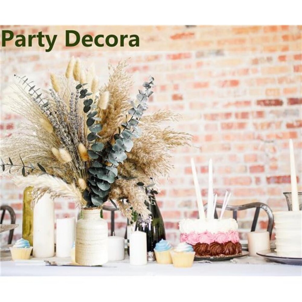 Green Pampas Grass Boho Bouquet – Exquisite Lavender and Eucalyptus Dried Flower - Picture 5 of 8